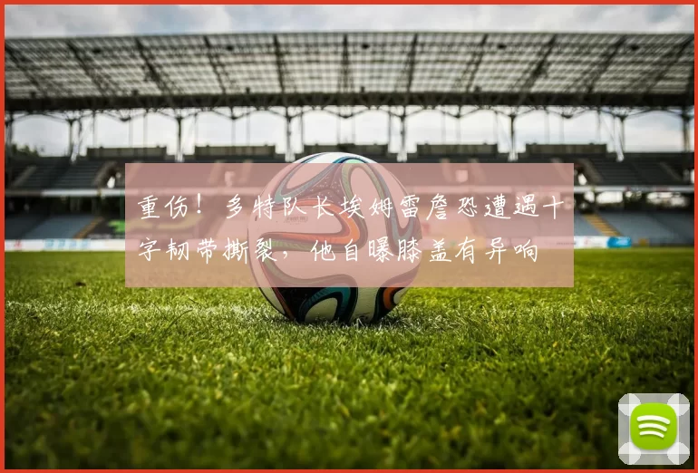 重伤！多特队长埃姆雷詹恐遭遇十字韧带撕裂，他自曝膝盖有异响